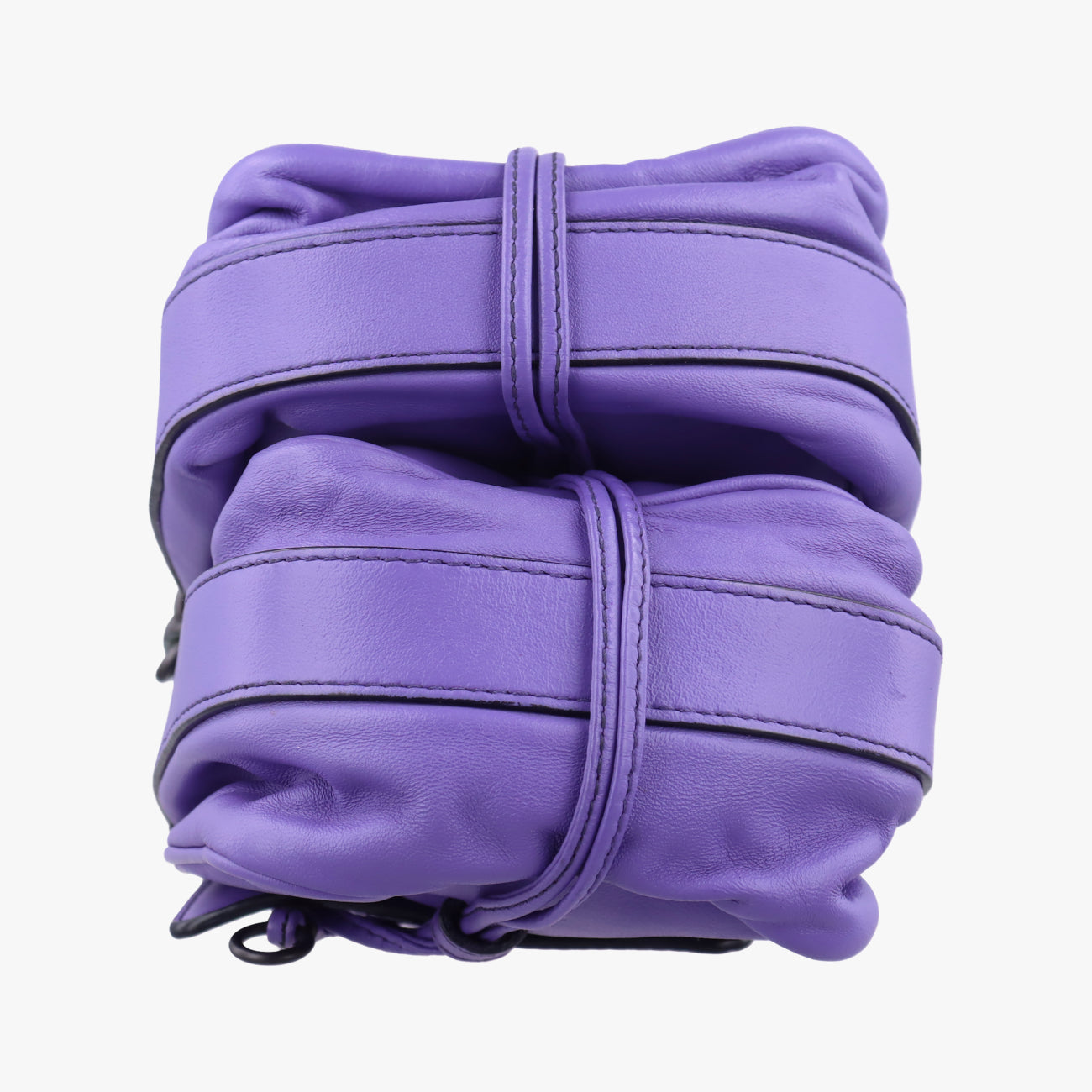 Pre-owned Bottega Veneta Clip Purple Lambskin  shoulderbag | stylenewstar