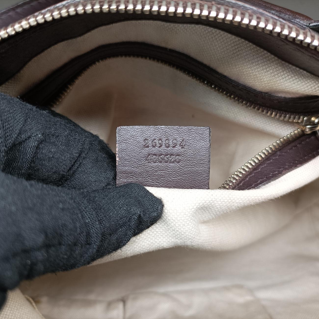 Vintage Gucci Guccissima Burgundy Leather 269894 shoulderbag | stylenewstar