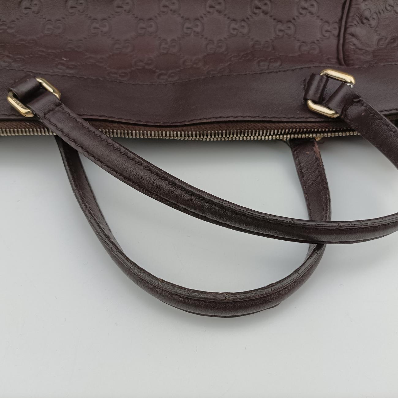 Vintage Gucci Guccissima Burgundy Leather 269894 shoulderbag | stylenewstar