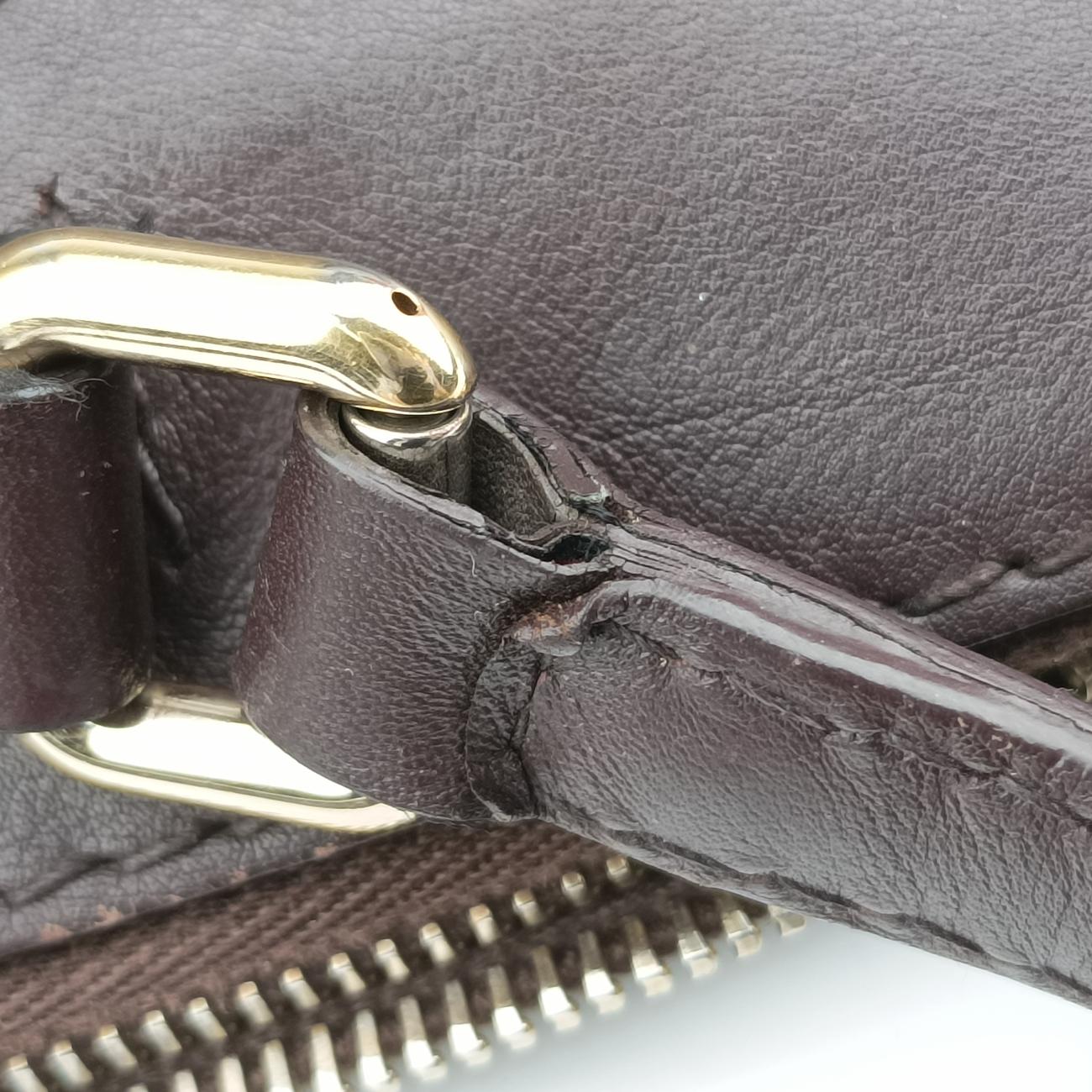 Vintage Gucci Guccissima Burgundy Leather 269894 shoulderbag | stylenewstar