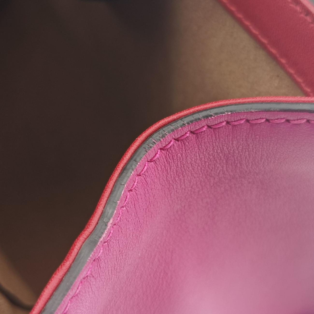 Pre-owned Gucci Padlock beige×red×pink PVC coated canvas 409487 shoulderbag | stylenewstar