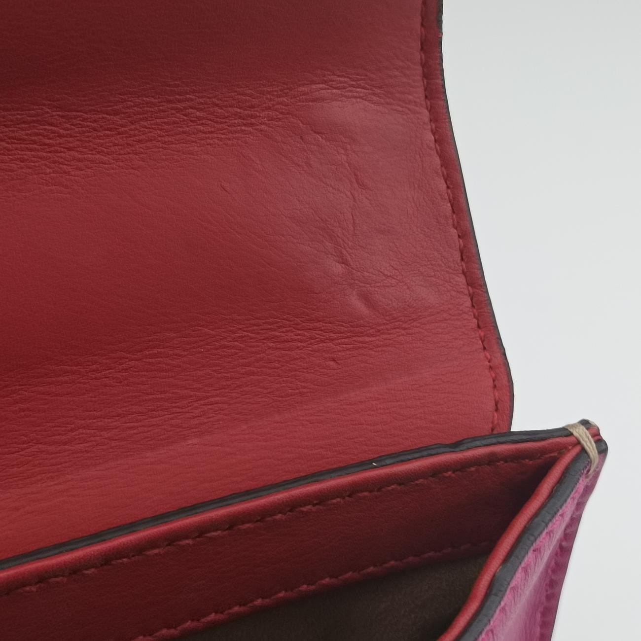 Pre-owned Gucci Padlock beige×red×pink PVC coated canvas 409487 shoulderbag | stylenewstar