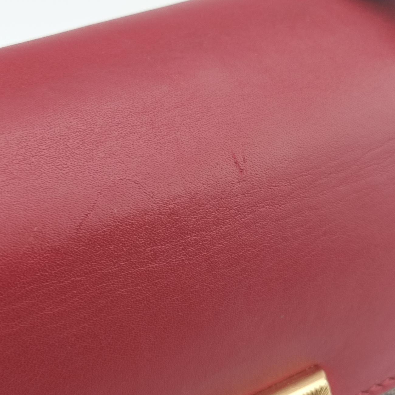 Pre-owned Gucci Padlock beige×red×pink PVC coated canvas 409487 shoulderbag | stylenewstar