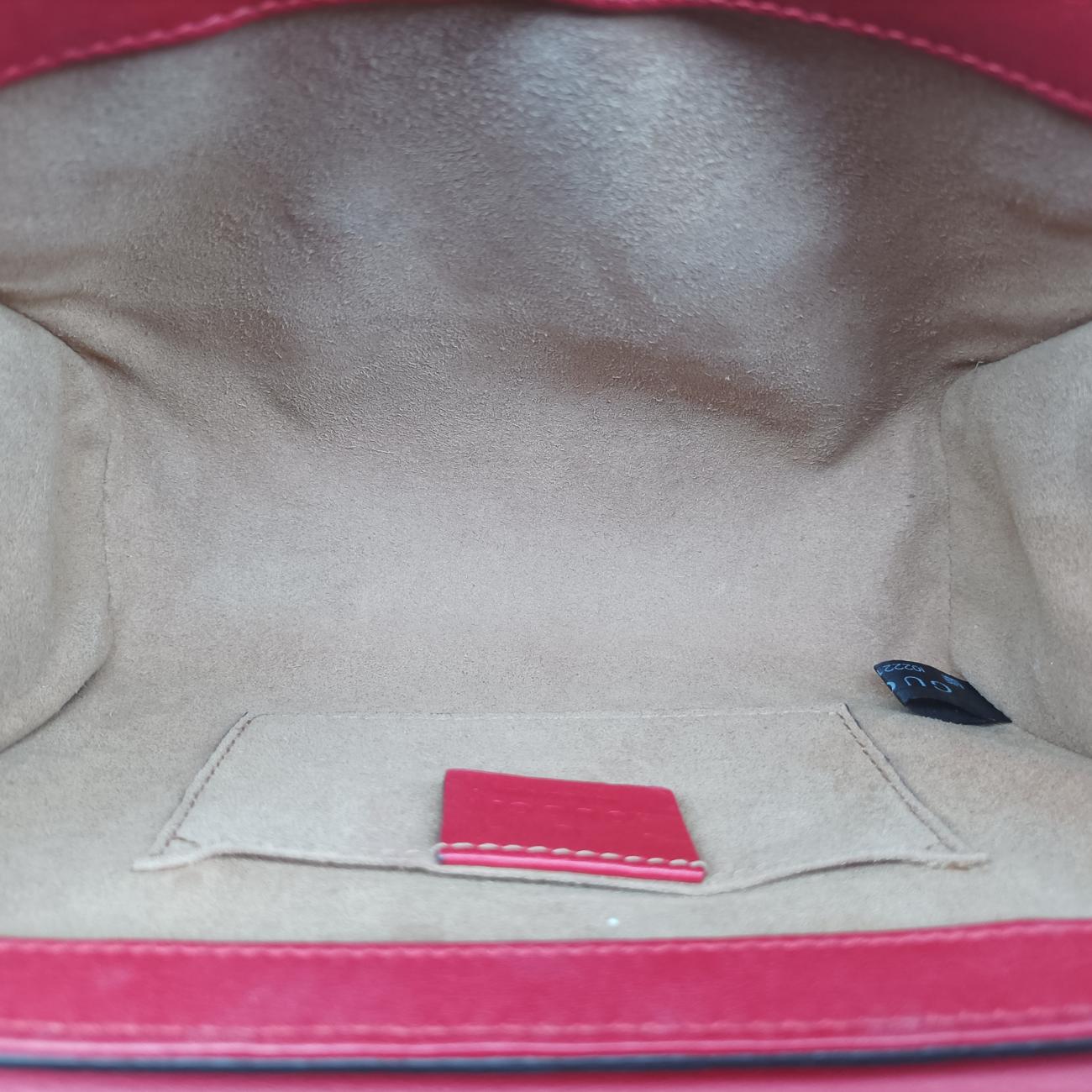 Pre-owned Gucci Padlock beige×red×pink PVC coated canvas 409487 shoulderbag | stylenewstar