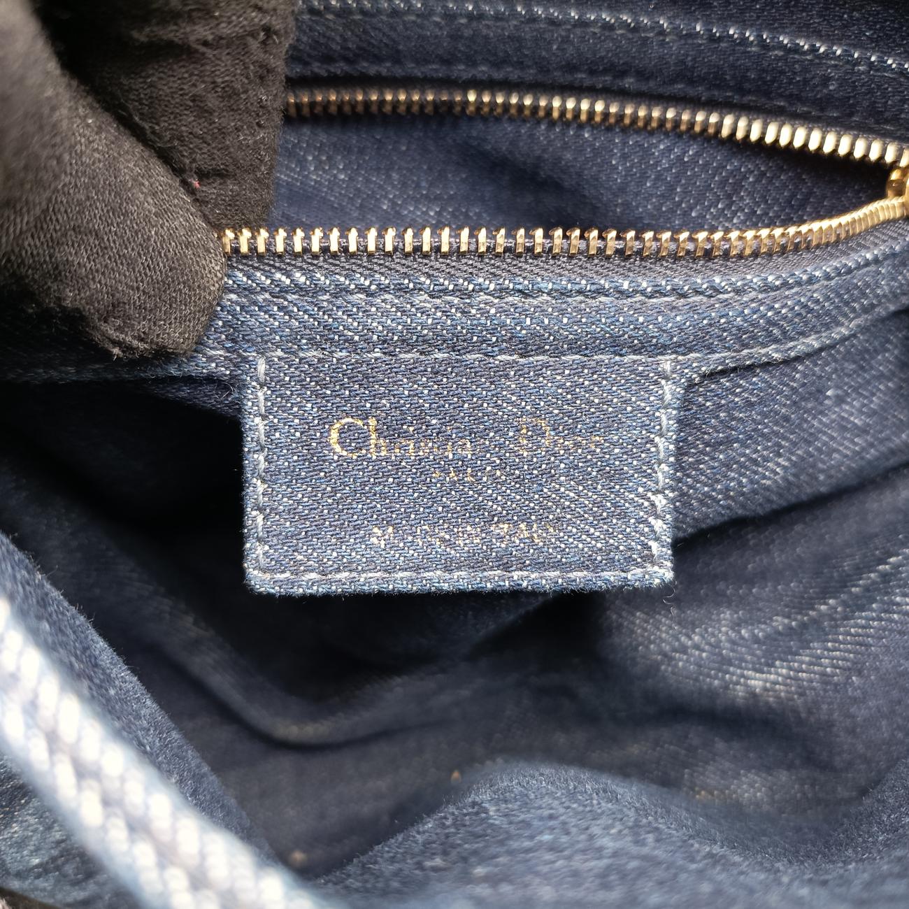 Pre-owned Christian Dior Saddle Blue denim  handbag | stylenewstar