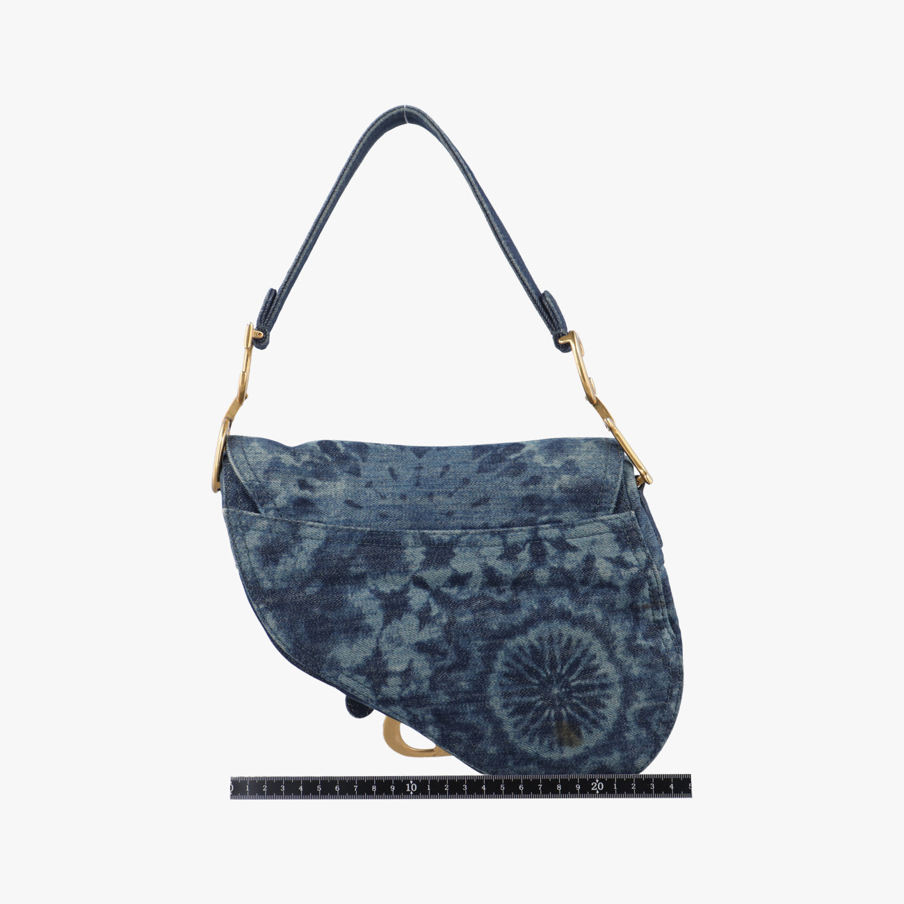 Pre-owned Christian Dior Saddle Blue denim  handbag | stylenewstar