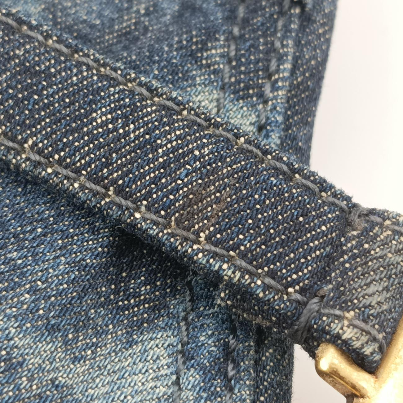 Pre-owned Christian Dior Saddle Blue denim  handbag | stylenewstar