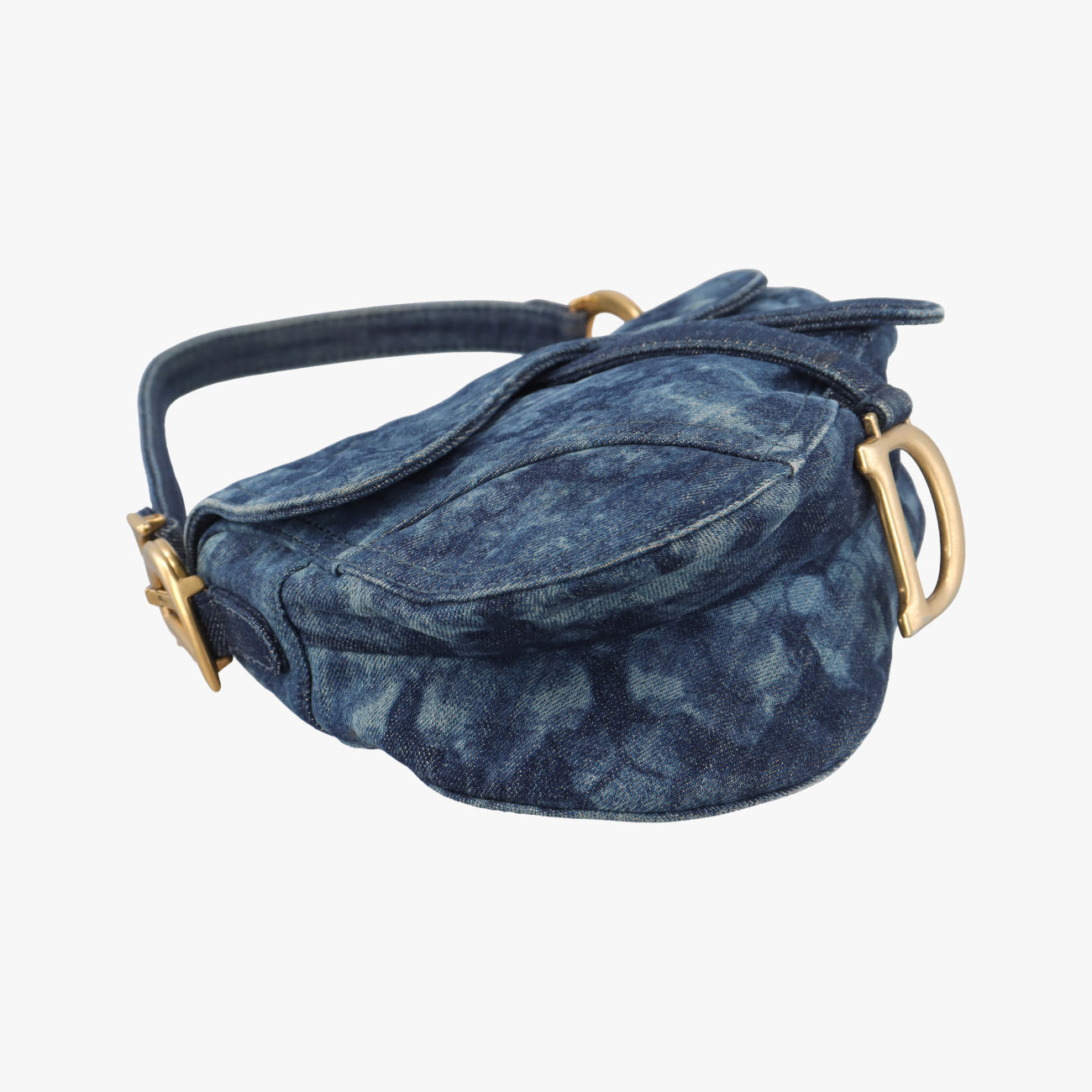 Pre-owned Christian Dior Saddle Blue denim  handbag | stylenewstar