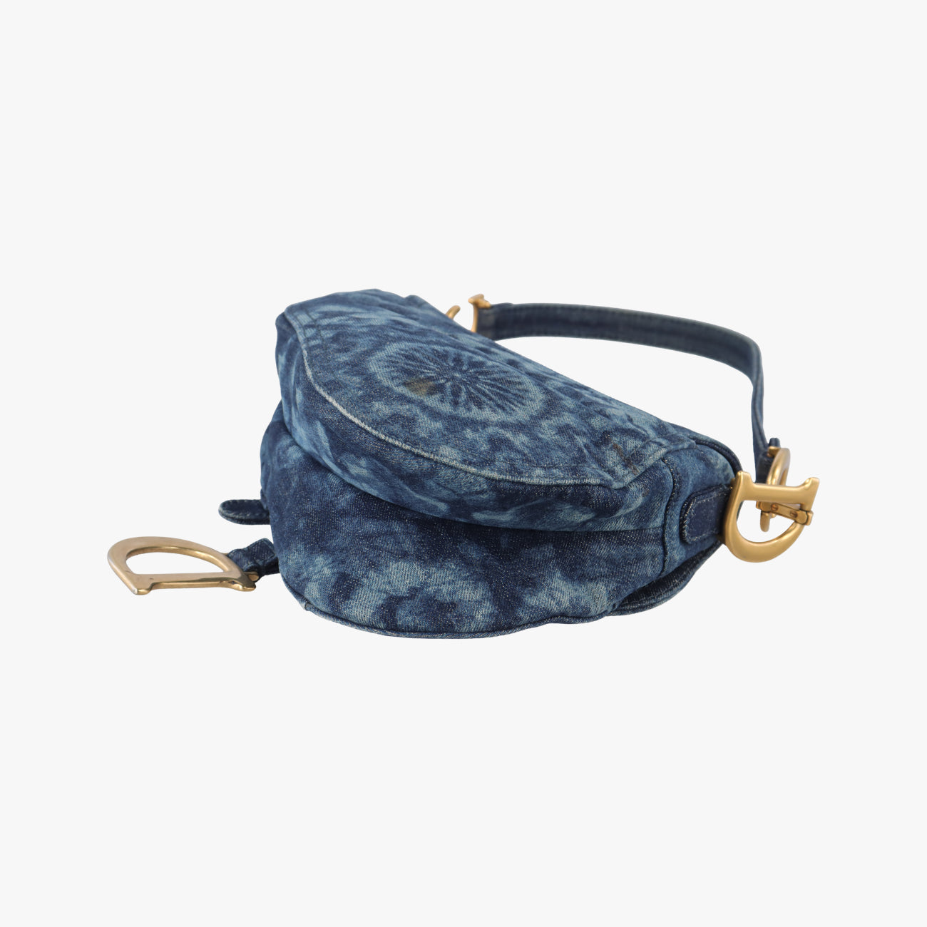 Pre-owned Christian Dior Saddle Blue denim  handbag | stylenewstar