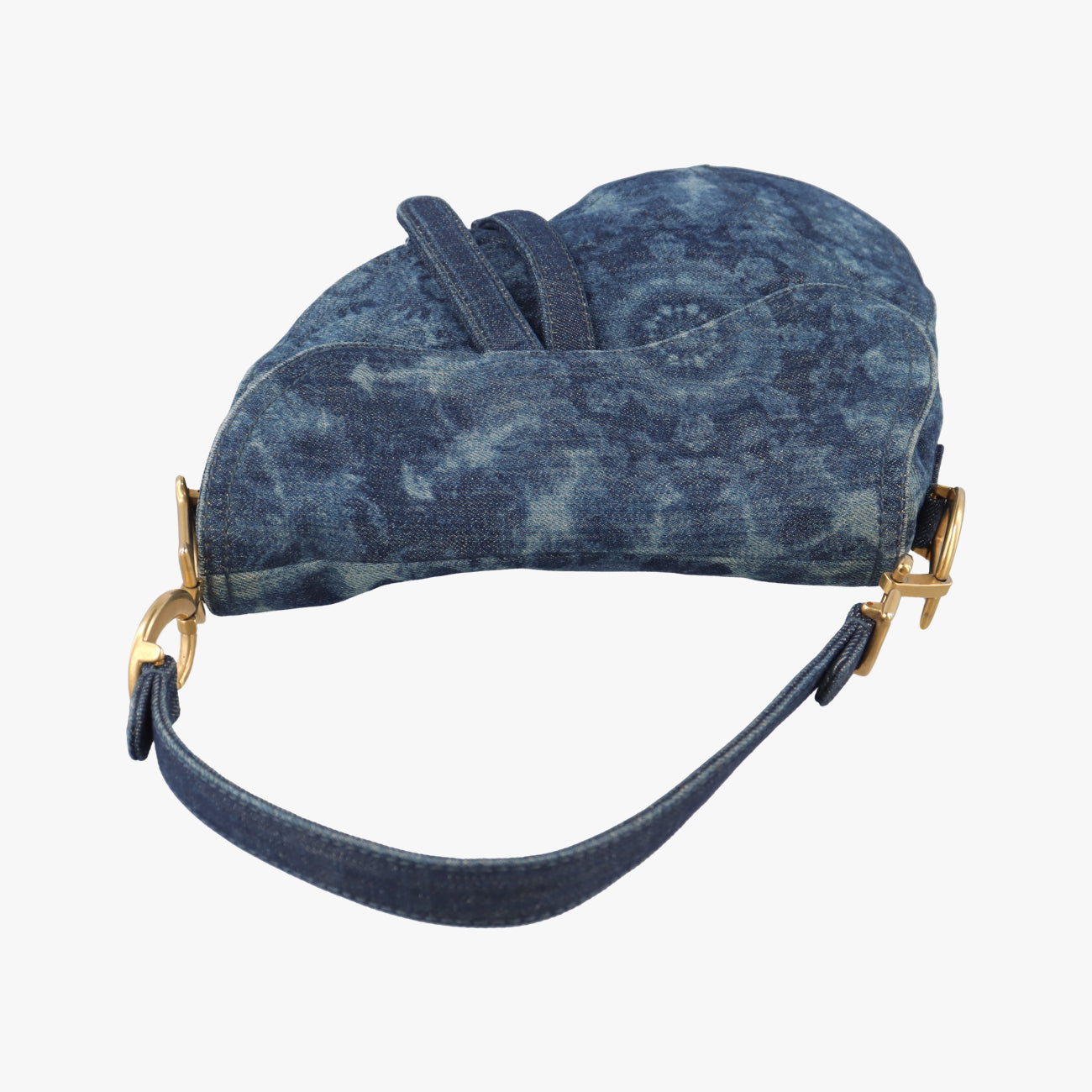 Pre-owned Christian Dior Saddle Blue denim  handbag | stylenewstar