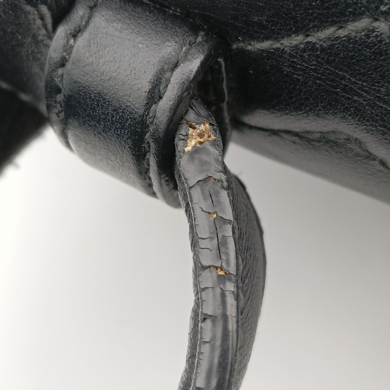 Pre-owned Gucci GG Marmont Black Leather 498109 shoulderbag | stylenewstar