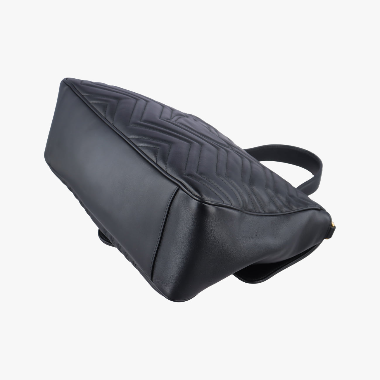 Pre-owned Gucci GG Marmont Black Leather 498109 shoulderbag | stylenewstar