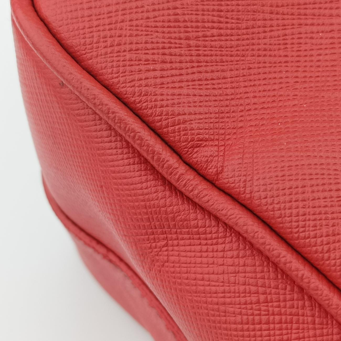 Pre-owned Prada Briefcase Business Orange SAFFIANO Leather VS0305 handbag | stylenewstar