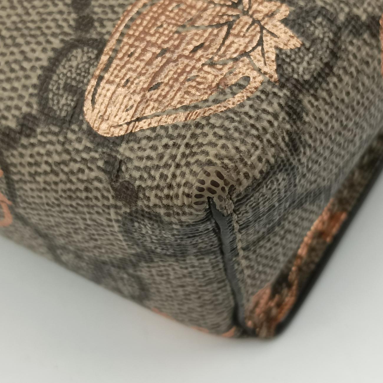 Pre-owned Gucci Padlock Brown×Multicolour PVC coated canvas 652683 shoulderbag | stylenewstar