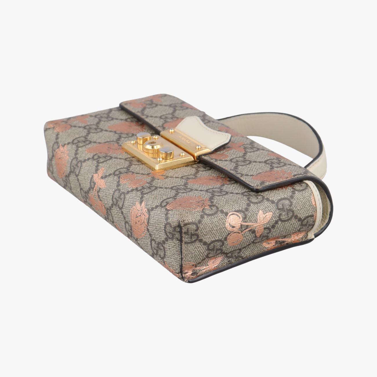 Pre-owned Gucci Padlock Brown×Multicolour PVC coated canvas 652683 shoulderbag | stylenewstar