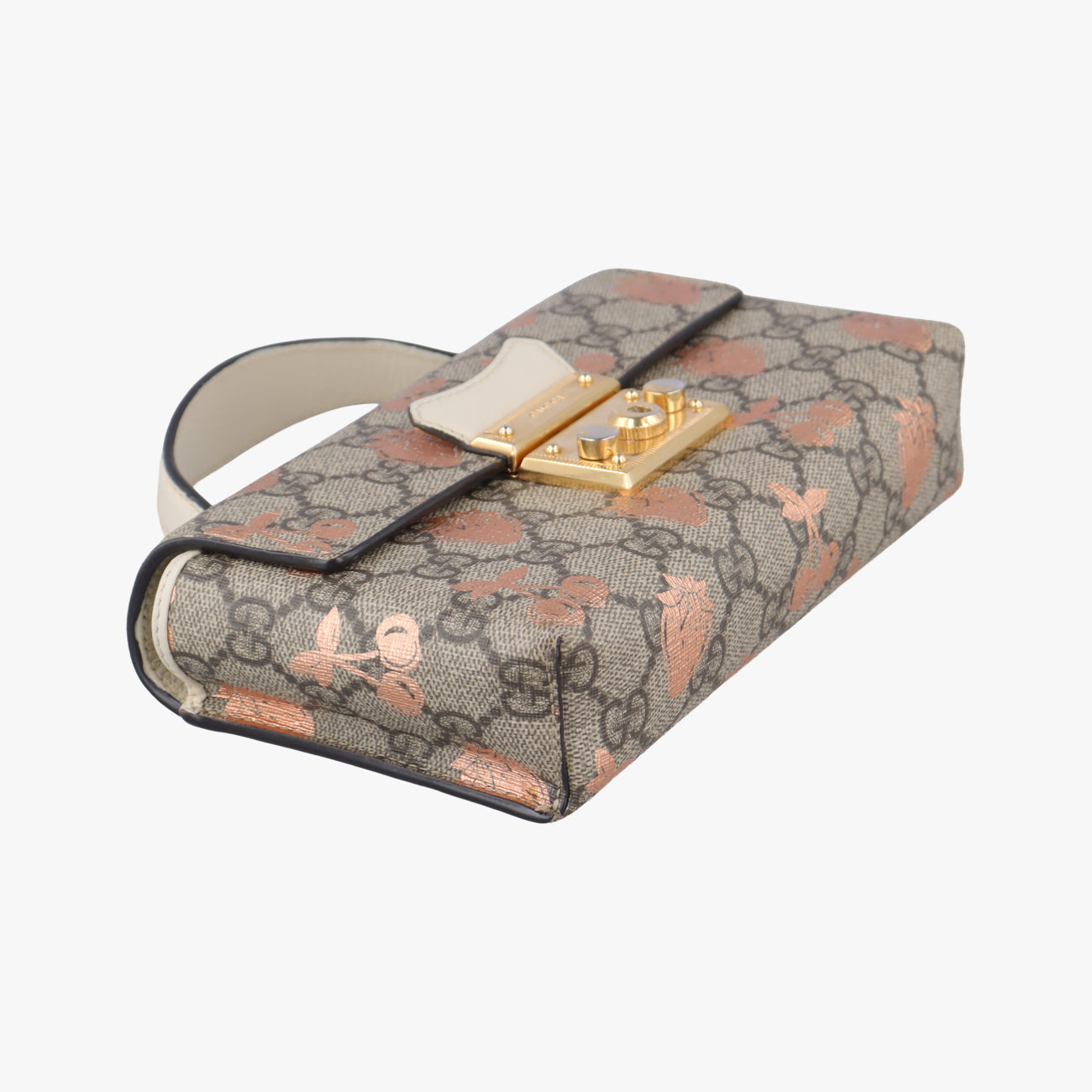 Pre-owned Gucci Padlock Brown×Multicolour PVC coated canvas 652683 shoulderbag | stylenewstar