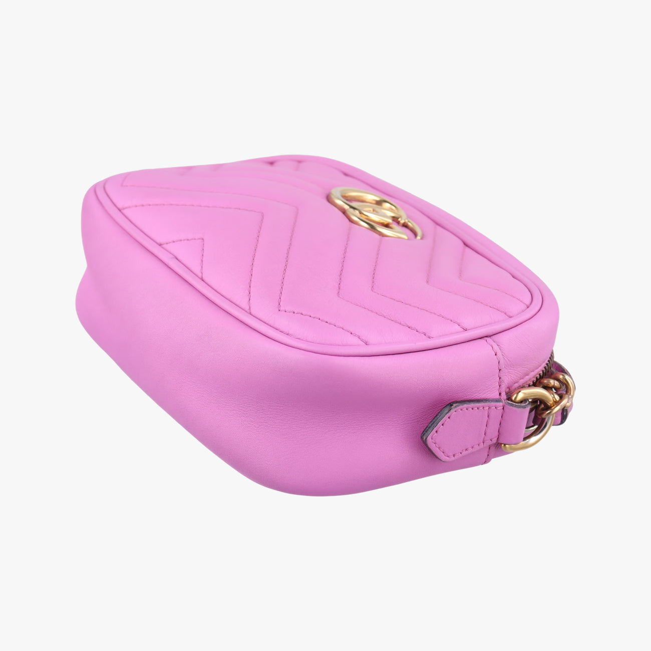 Pre-owned Gucci GG Marmont Rose Leather 448065 shoulderbag | stylenewstar