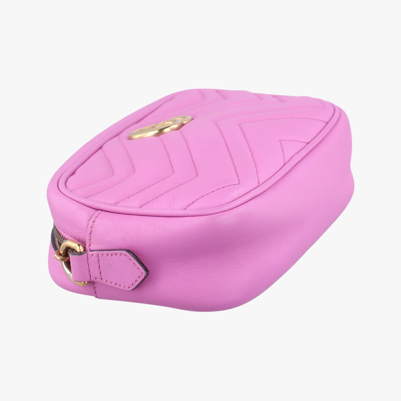 Pre-owned Gucci GG Marmont Rose Leather 448065 shoulderbag | stylenewstar