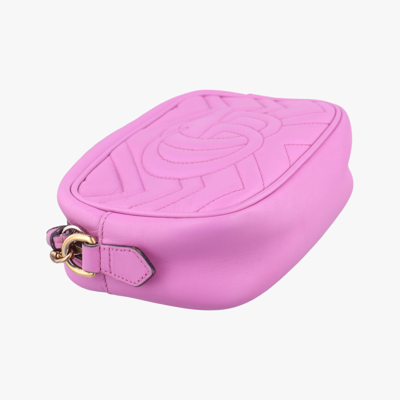 Pre-owned Gucci GG Marmont Rose Leather 448065 shoulderbag | stylenewstar