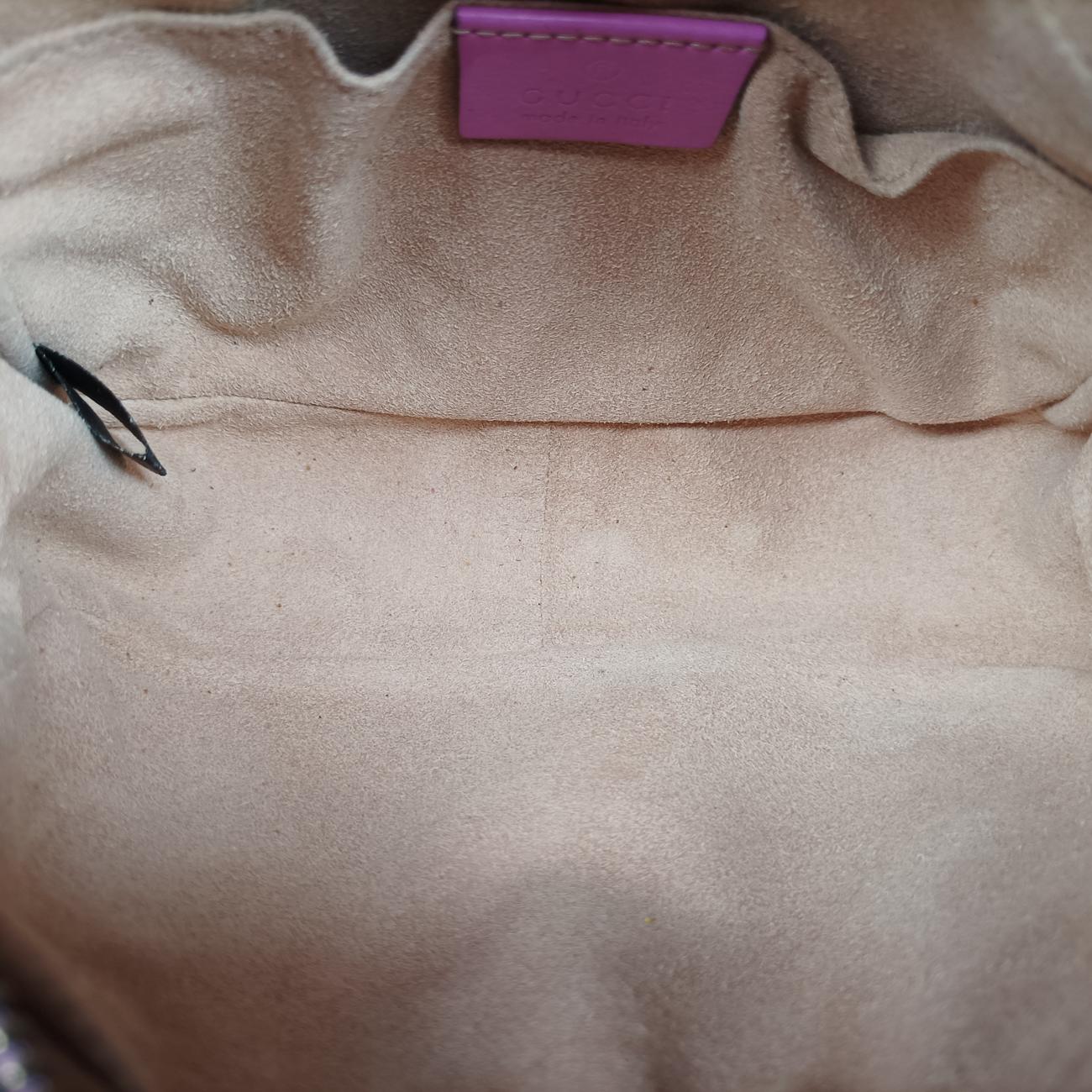 Pre-owned Gucci GG Marmont Rose Leather 448065 shoulderbag | stylenewstar