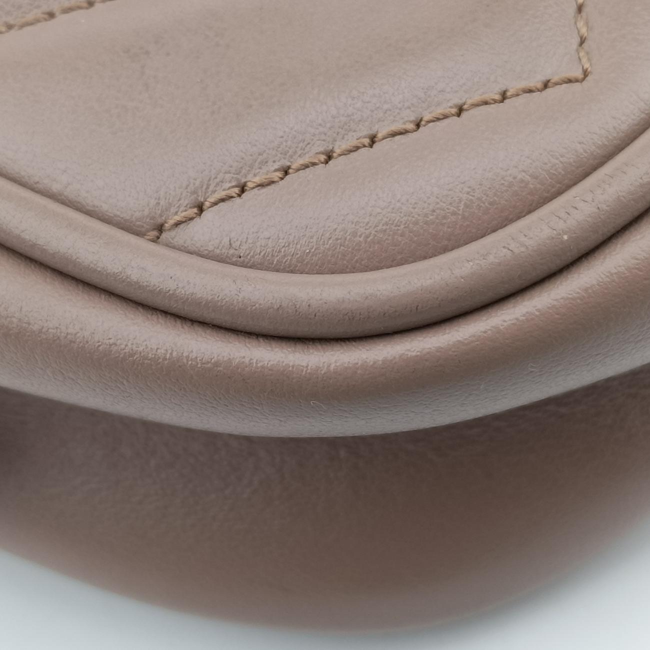 Secondhand Gucci GG Marmont Beige Leather 448065 shoulderbag | stylenewstar