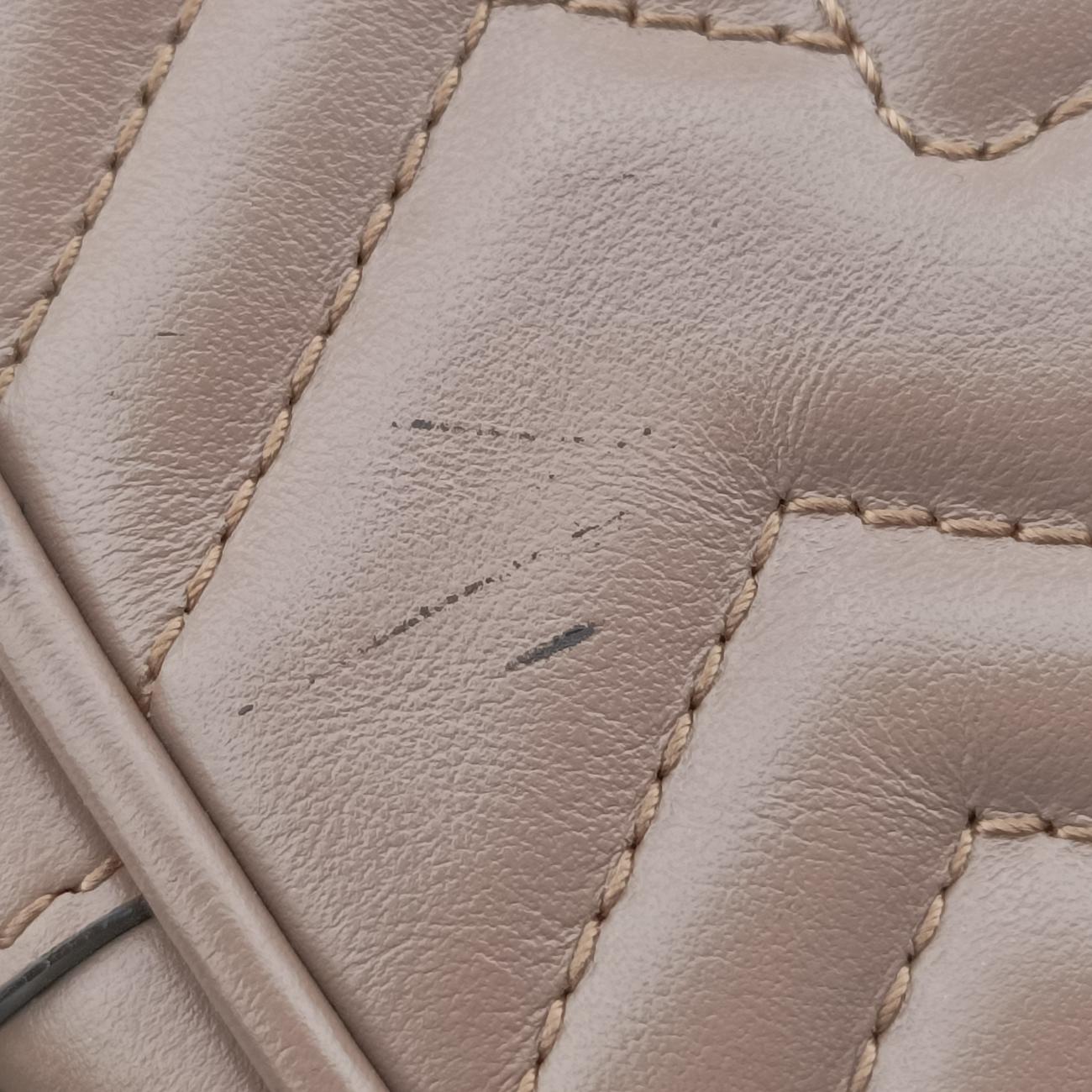 Secondhand Gucci GG Marmont Beige Leather 448065 shoulderbag | stylenewstar