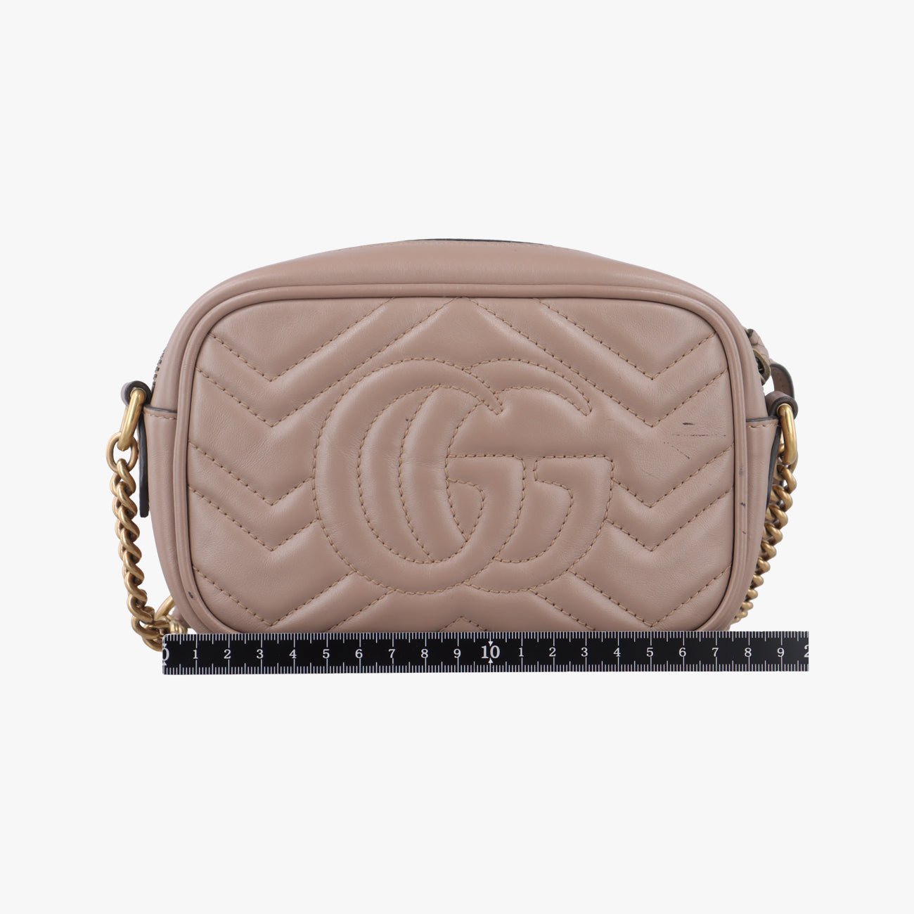 Secondhand Gucci GG Marmont Beige Leather 448065 shoulderbag | stylenewstar