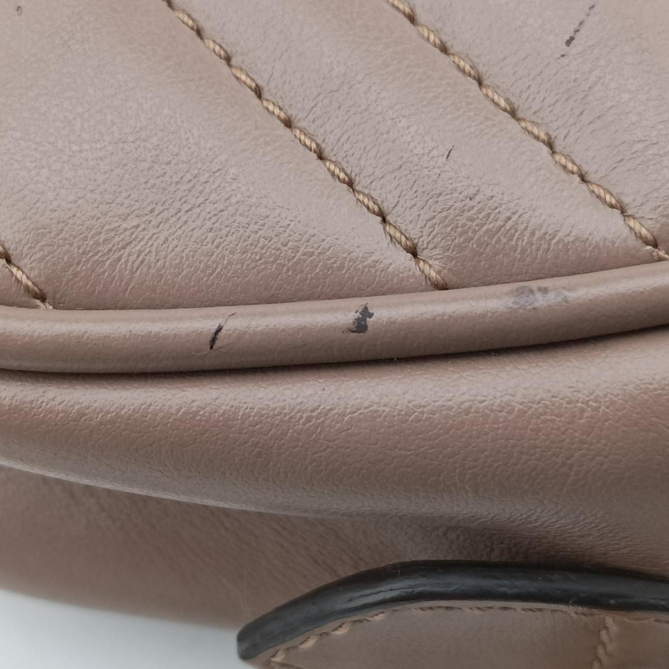 Secondhand Gucci GG Marmont Beige Leather 448065 shoulderbag | stylenewstar