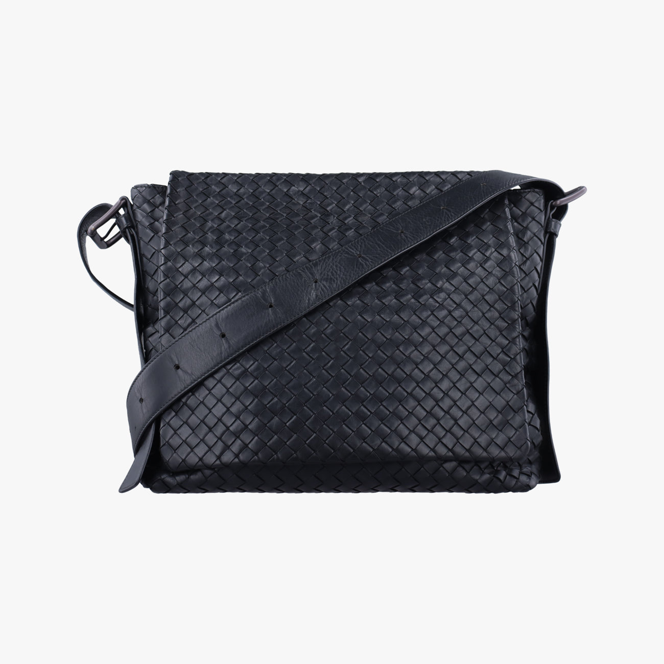 Vintage Bottega Veneta Intrecciato Black lambskin  shoulderbag | stylenewstar
