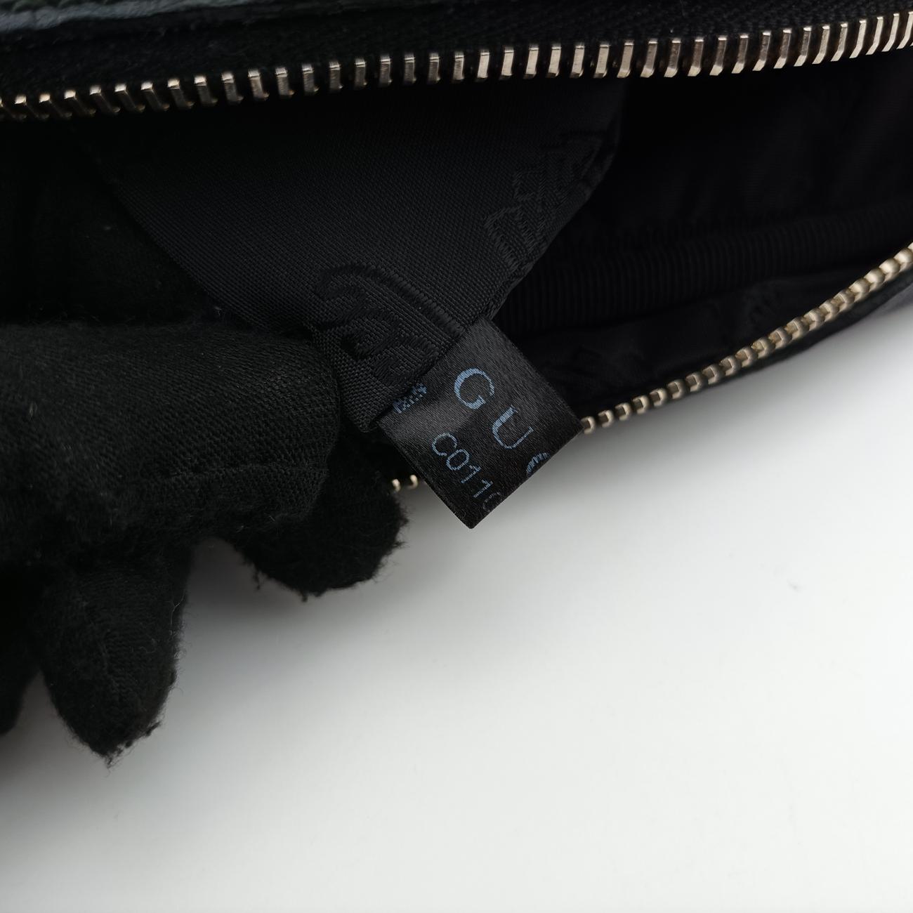 Pre-owned Gucci GG Imprime Messenger Black Leather 201448 shoulderbag | stylenewstar