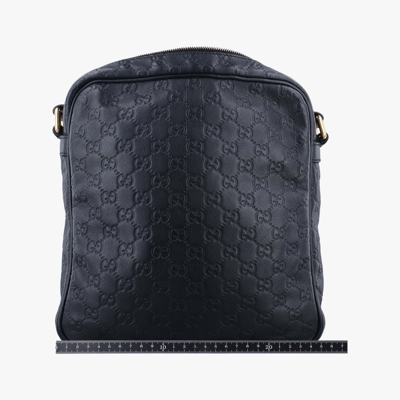 Pre-owned Gucci GG Imprime Messenger Black Leather 201448 shoulderbag | stylenewstar