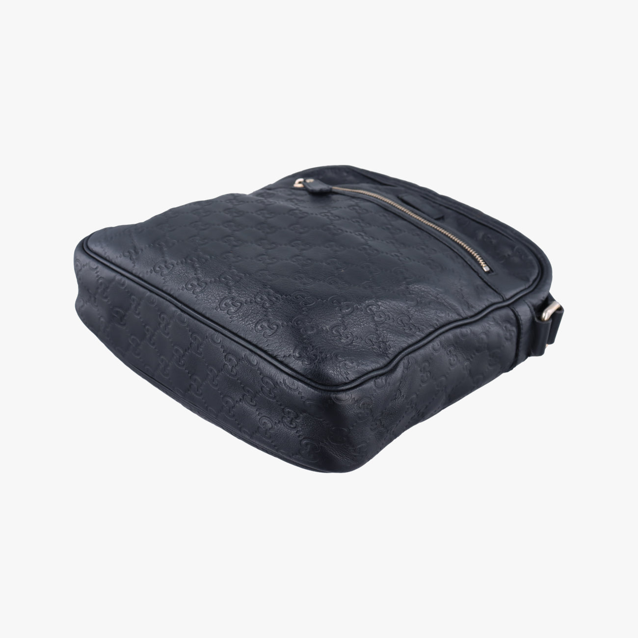 Pre-owned Gucci GG Imprime Messenger Black Leather 201448 shoulderbag | stylenewstar