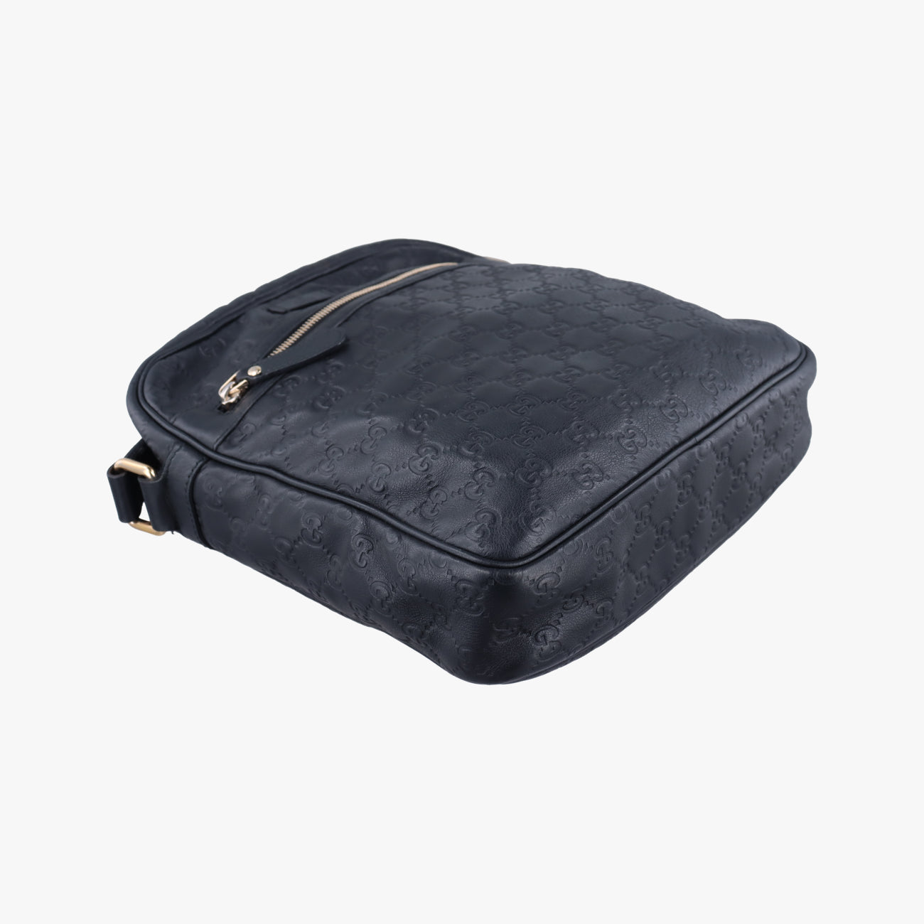 Pre-owned Gucci GG Imprime Messenger Black Leather 201448 shoulderbag | stylenewstar