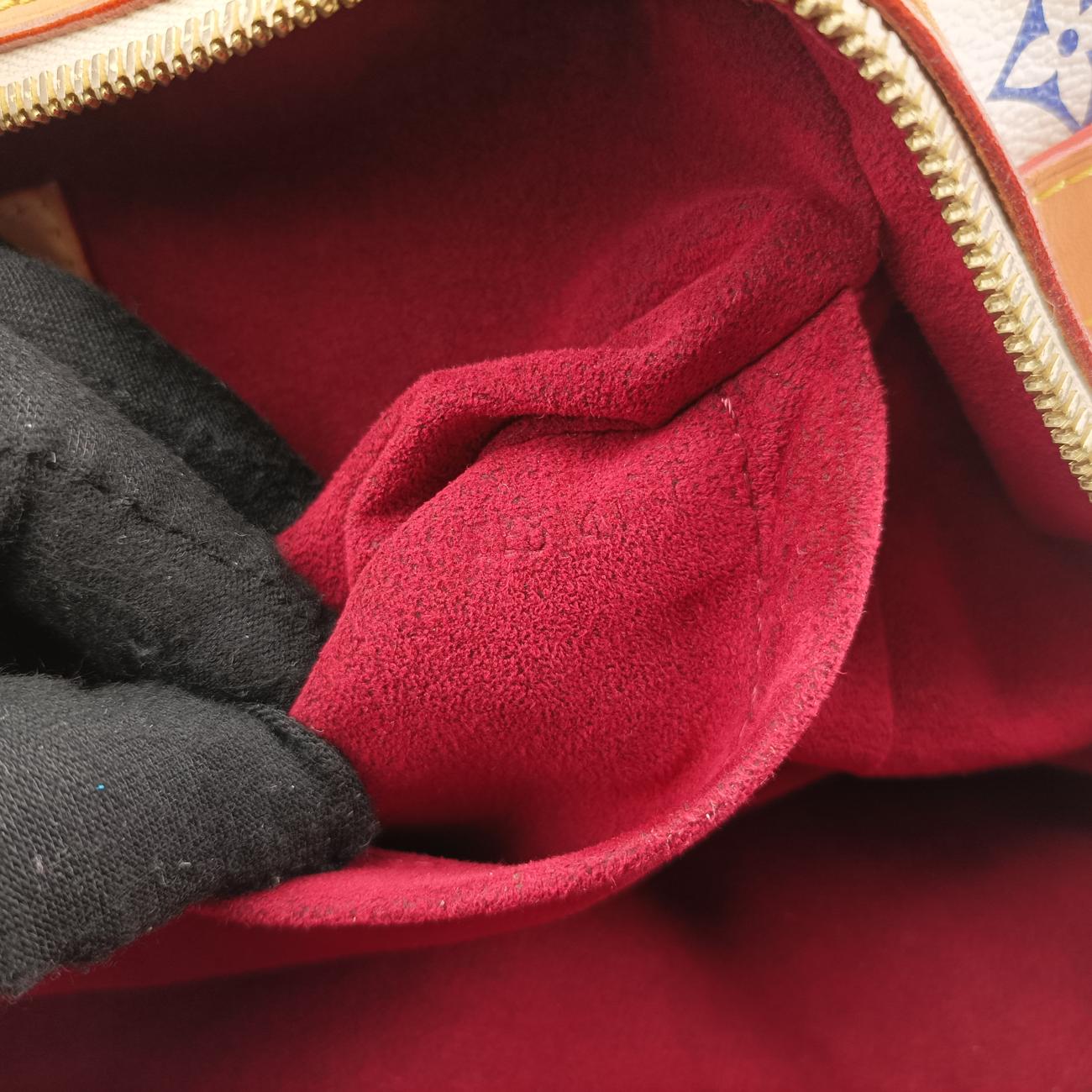 Secondhand Louis Vuitton CLAUDIA white Monogram Multicolor M40193 handbag | stylenewstar