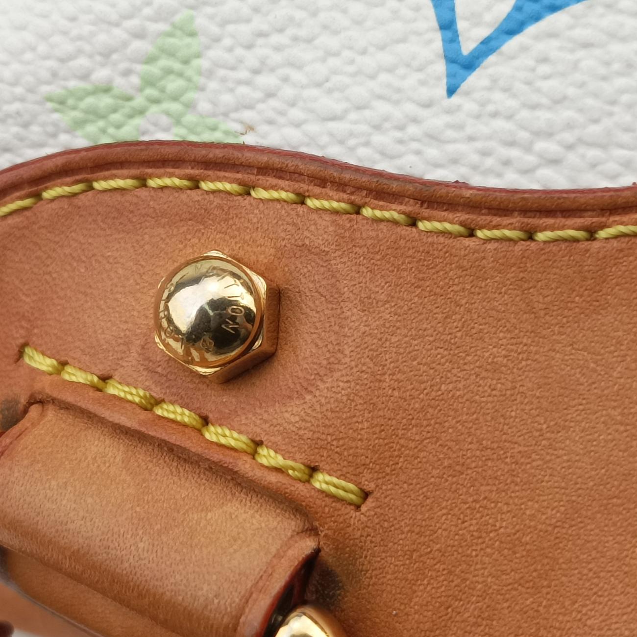 Secondhand Louis Vuitton CLAUDIA white Monogram Multicolor M40193 handbag | stylenewstar