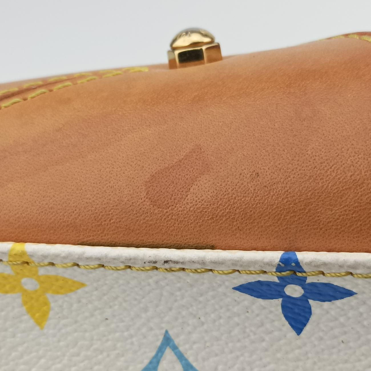 Secondhand Louis Vuitton CLAUDIA white Monogram Multicolor M40193 handbag | stylenewstar