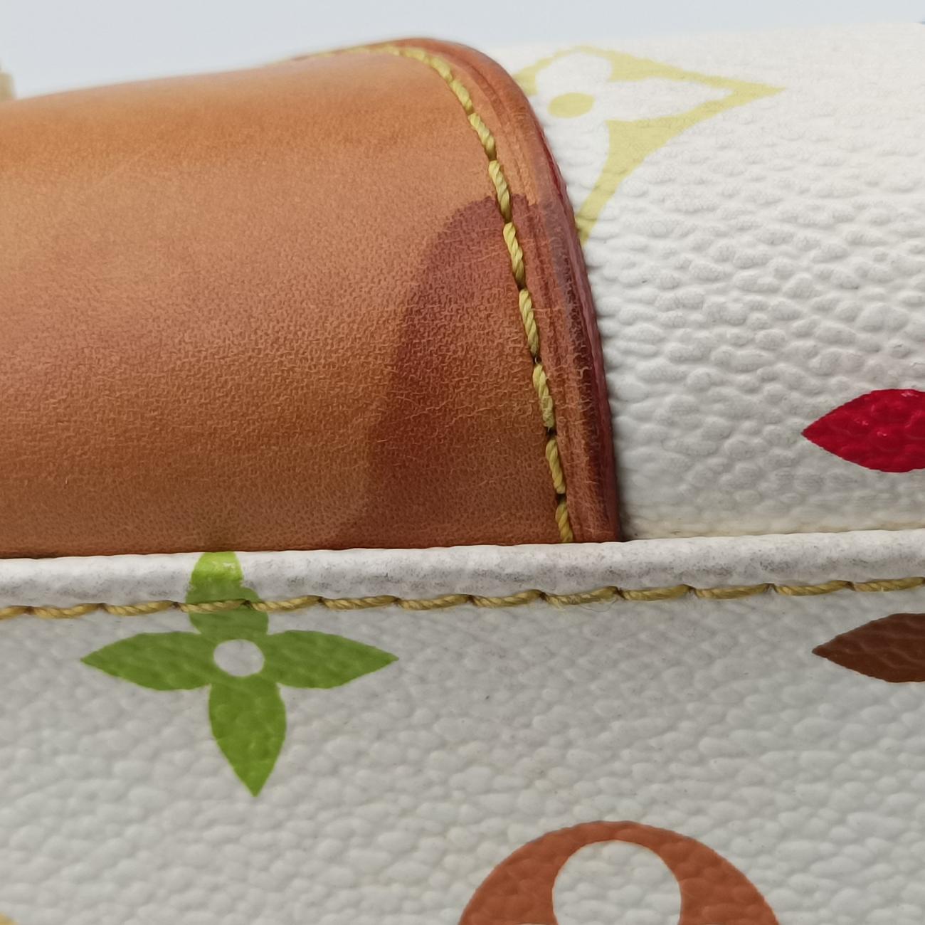 Secondhand Louis Vuitton CLAUDIA white Monogram Multicolor M40193 handbag | stylenewstar