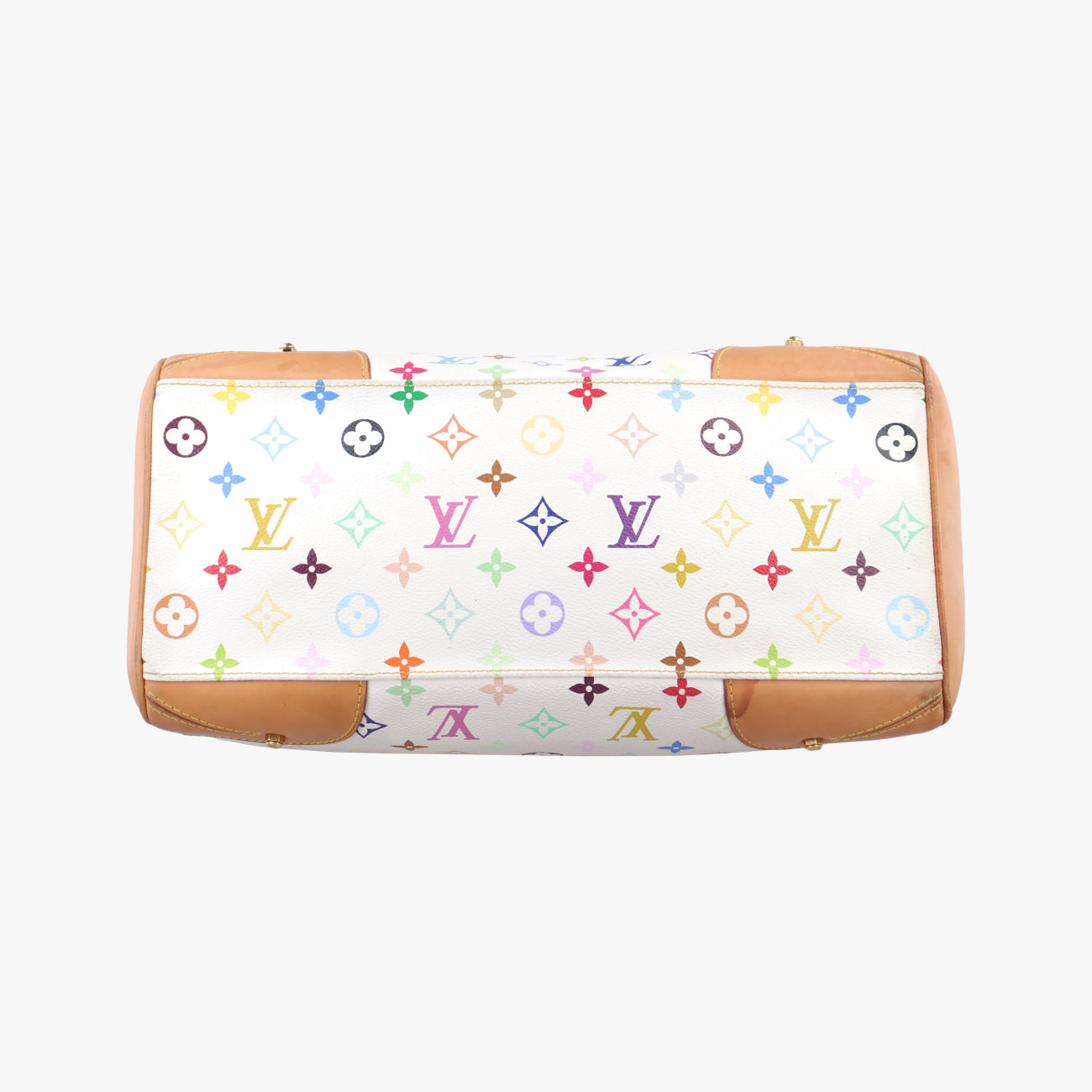 Secondhand Louis Vuitton CLAUDIA white Monogram Multicolor M40193 handbag | stylenewstar