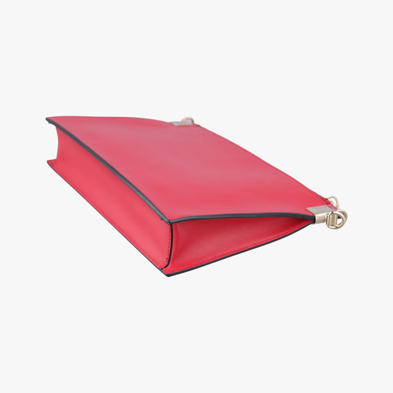 Pre-owned VERSACE La Medusa Red Leather  shoulderbag | stylenewstar