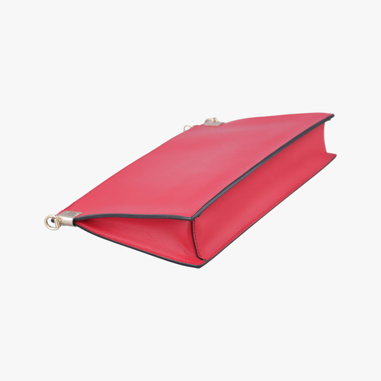 Pre-owned VERSACE La Medusa Red Leather  shoulderbag | stylenewstar