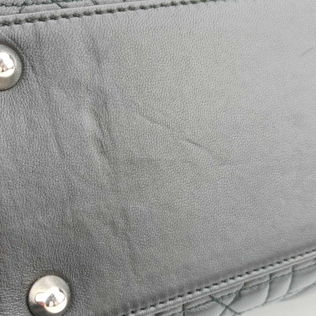 Pre-owned Christian Dior Lady Dior Black lambskin  shoulderbag | stylenewstar