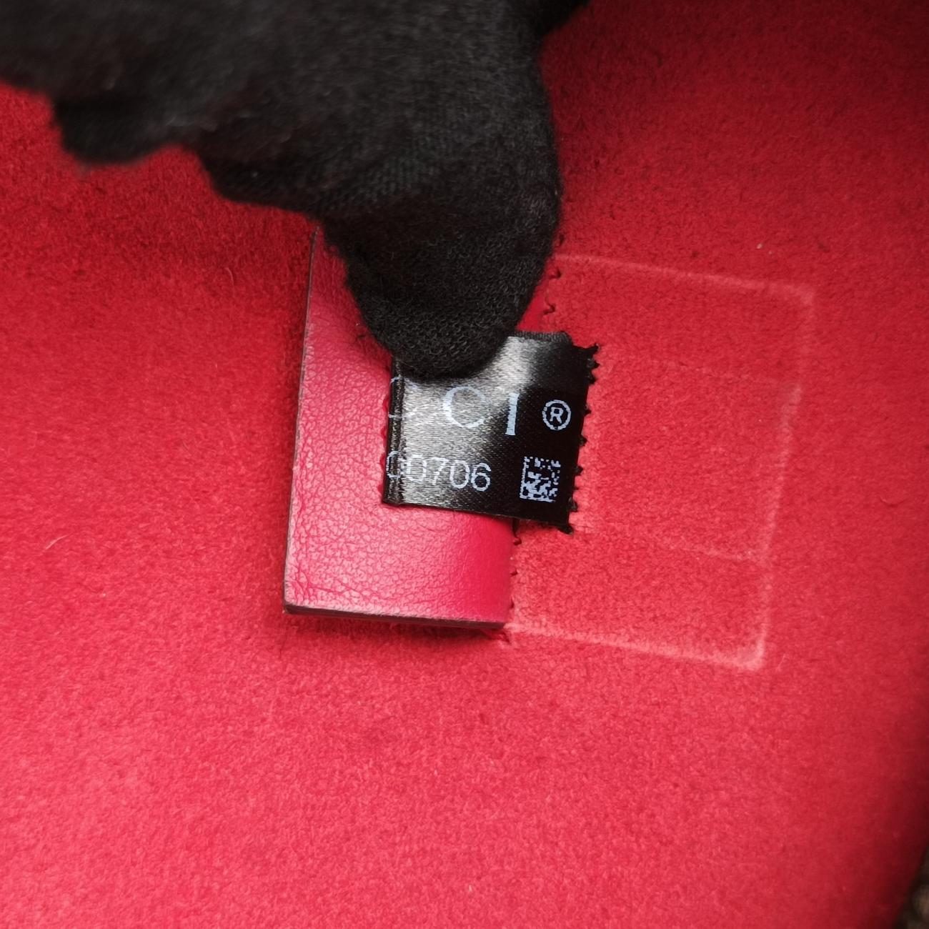 Secondhand Gucci Dionysus beige×red PVC coated canvas 400249 shoulderbag | stylenewstar