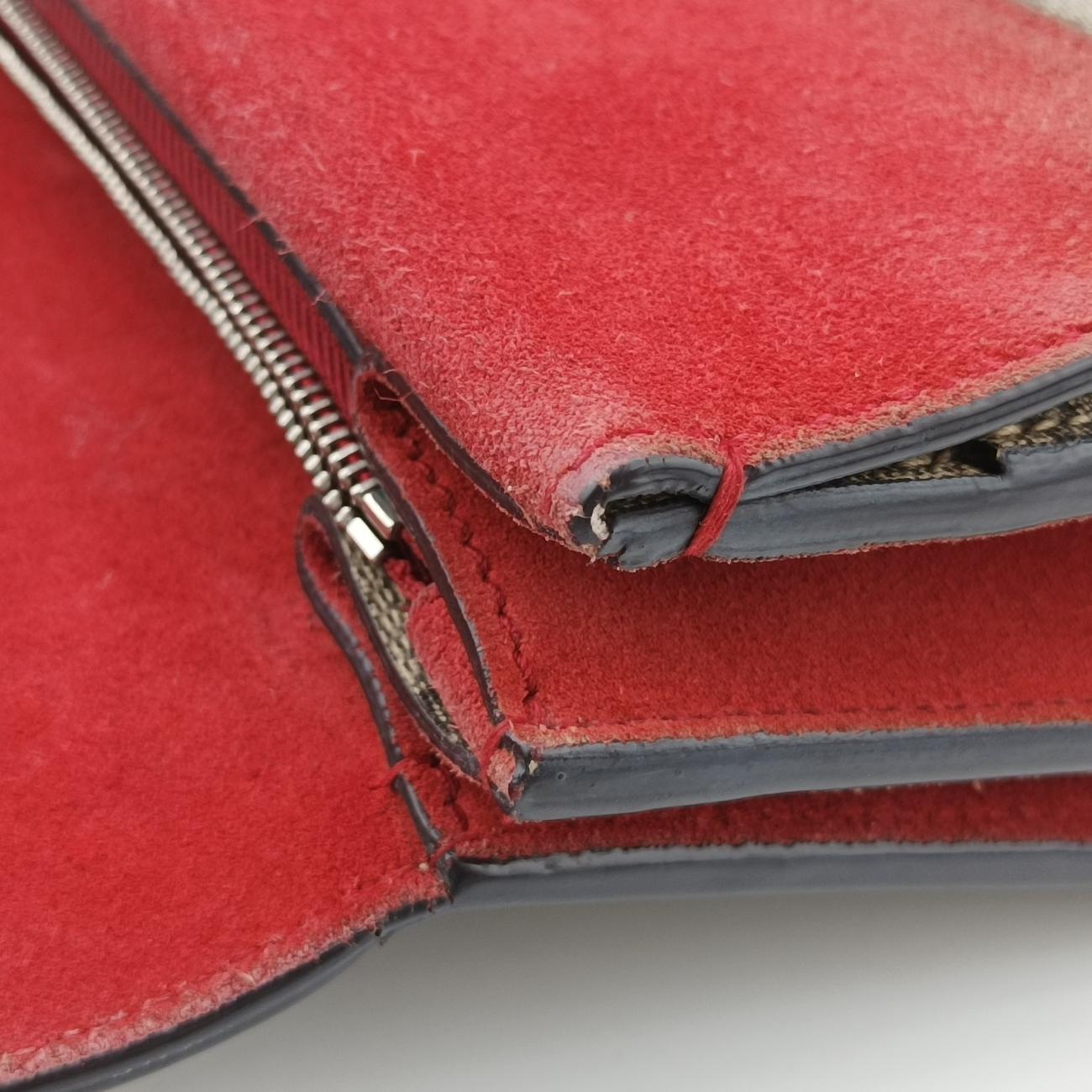 Secondhand Gucci Dionysus beige×red PVC coated canvas 400249 shoulderbag | stylenewstar