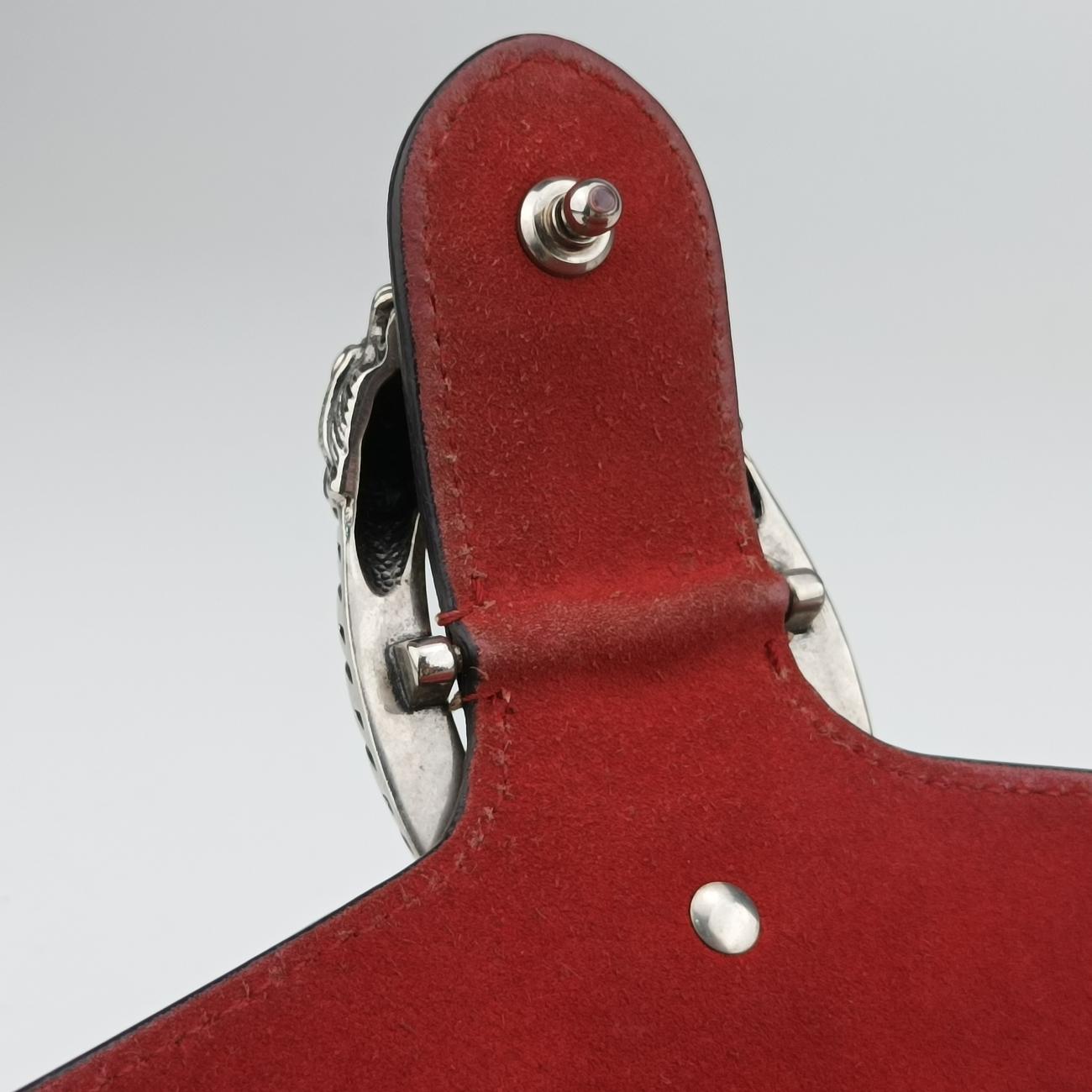 Secondhand Gucci Dionysus beige×red PVC coated canvas 400249 shoulderbag | stylenewstar