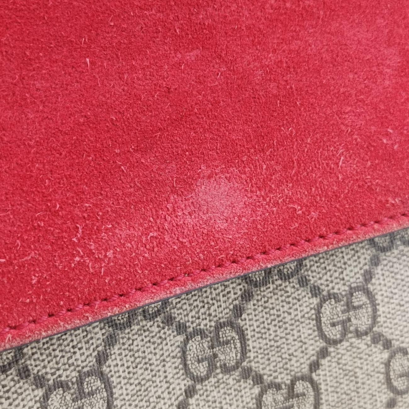 Secondhand Gucci Dionysus beige×red PVC coated canvas 400249 shoulderbag | stylenewstar