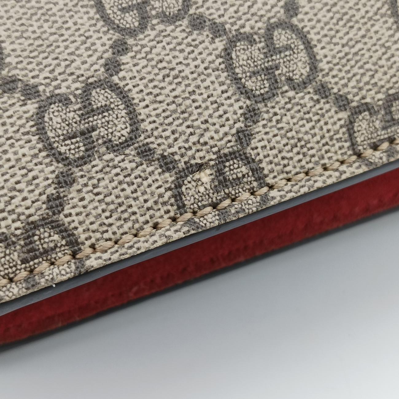 Secondhand Gucci Dionysus beige×red PVC coated canvas 400249 shoulderbag | stylenewstar