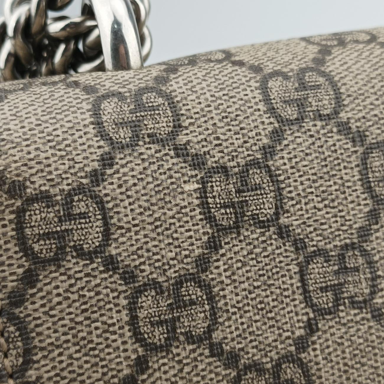 Secondhand Gucci Dionysus beige×red PVC coated canvas 400249 shoulderbag | stylenewstar