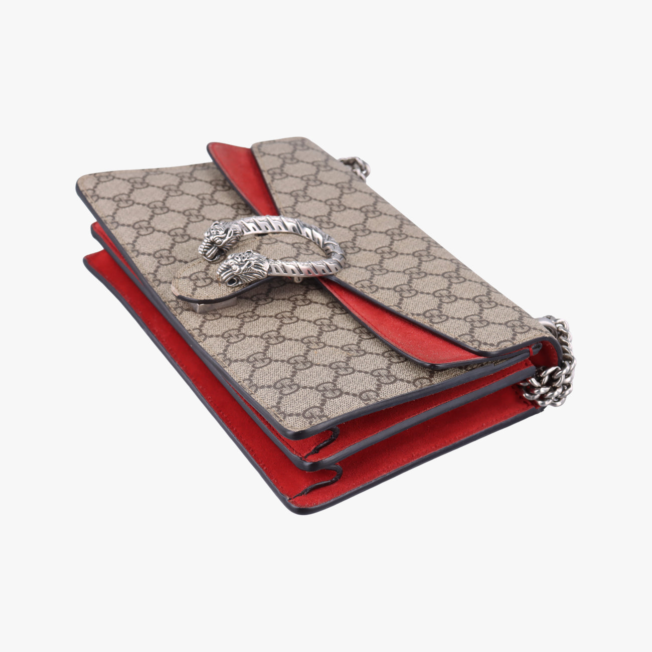 Secondhand Gucci Dionysus beige×red PVC coated canvas 400249 shoulderbag | stylenewstar