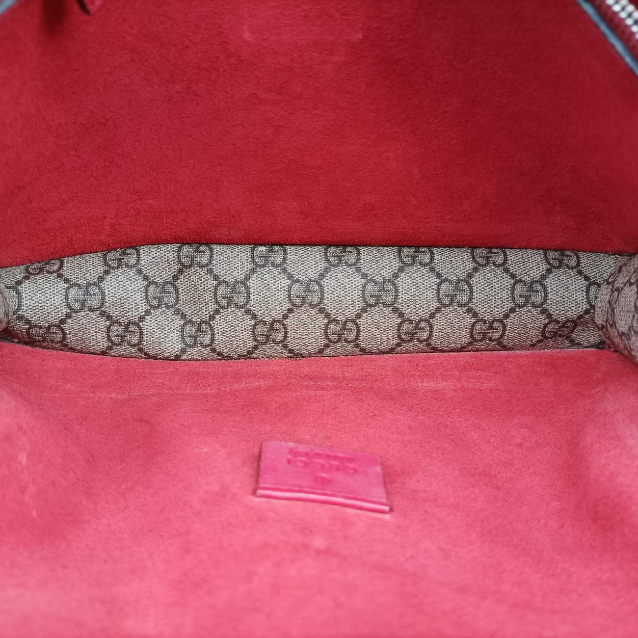 Secondhand Gucci Dionysus beige×red PVC coated canvas 400249 shoulderbag | stylenewstar