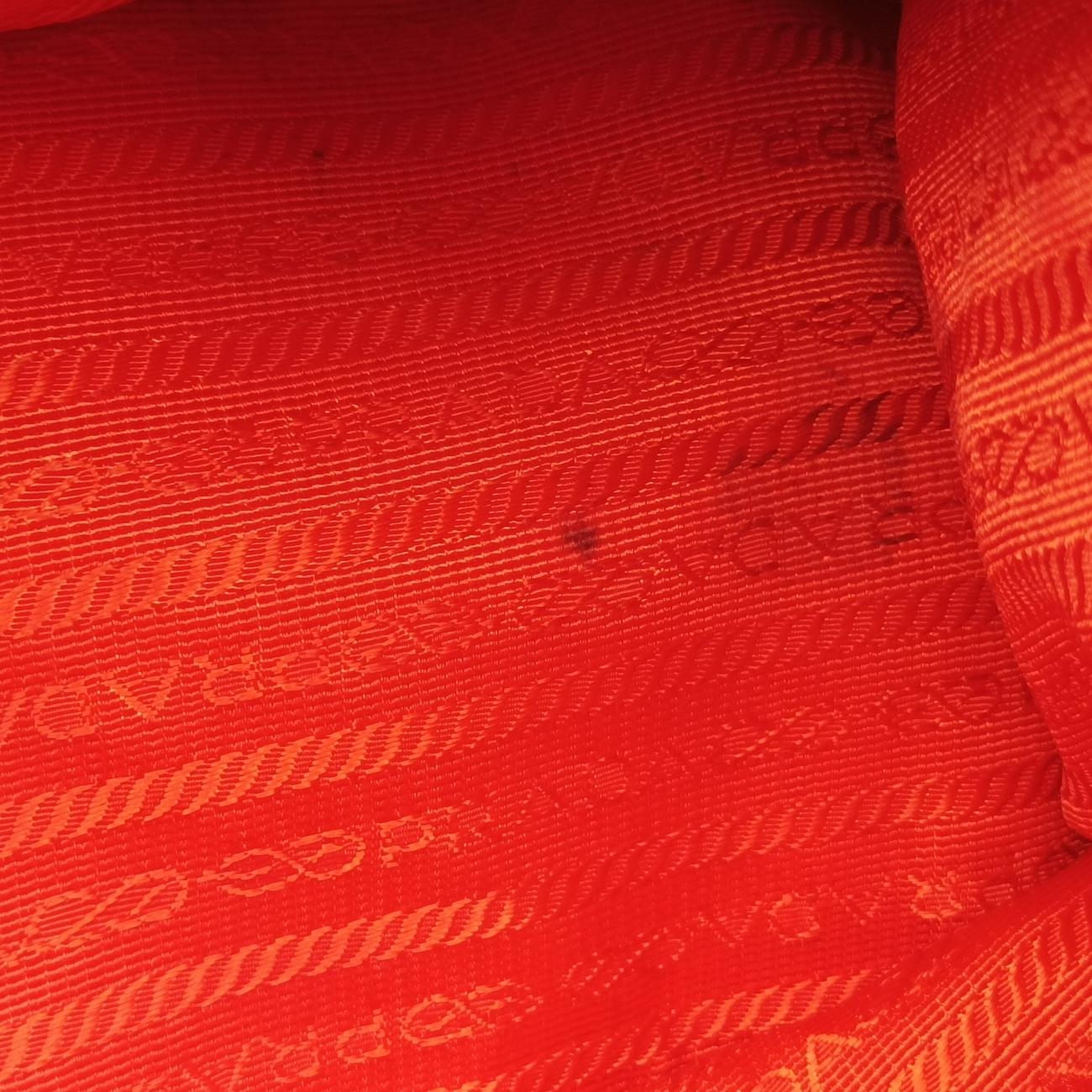 Pre-owned Prada Galleria Orange SAFFIANO Leather BN2274 shoulderbag | stylenewstar